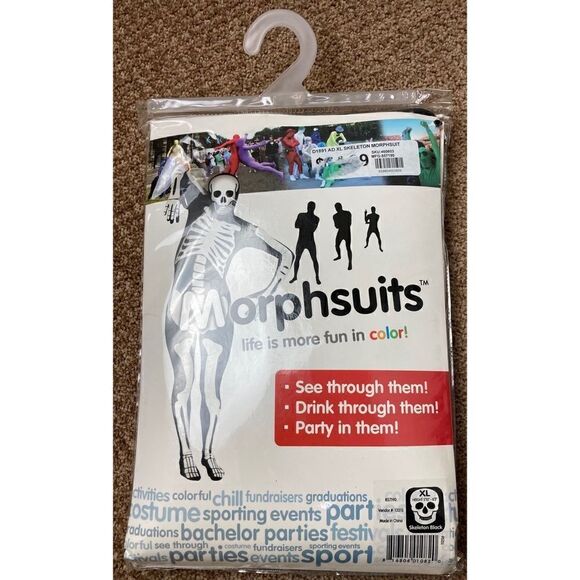 Skeleton  morphesuit Halloween costume - Picture 1 of 3